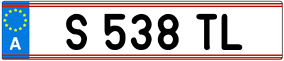 Trailer License Plate